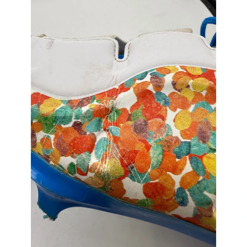 Nike LeBron 4 Menace 3 Fruity Pebbles Mens Football Cleats [FV8044-100] Size 7.5
